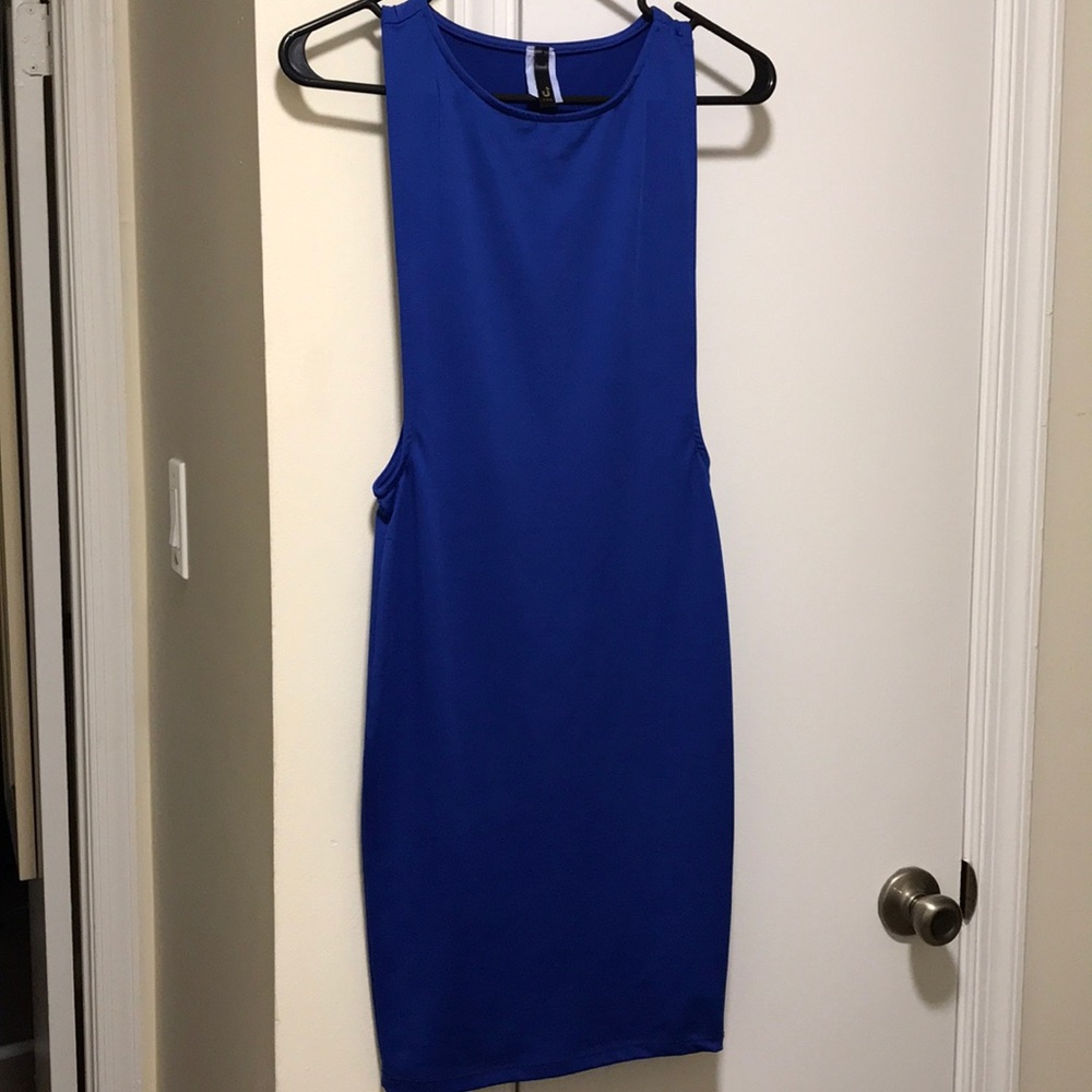 BLUE💙CUT OUT DRESS - Picture 4 of 5